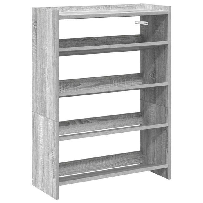 Shoe Rack Grey Sonoma 60x25x81 cm Engineered Wood