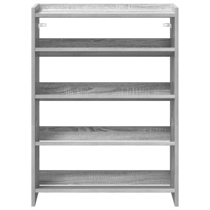 Shoe Rack Grey Sonoma 60x25x81 cm Engineered Wood