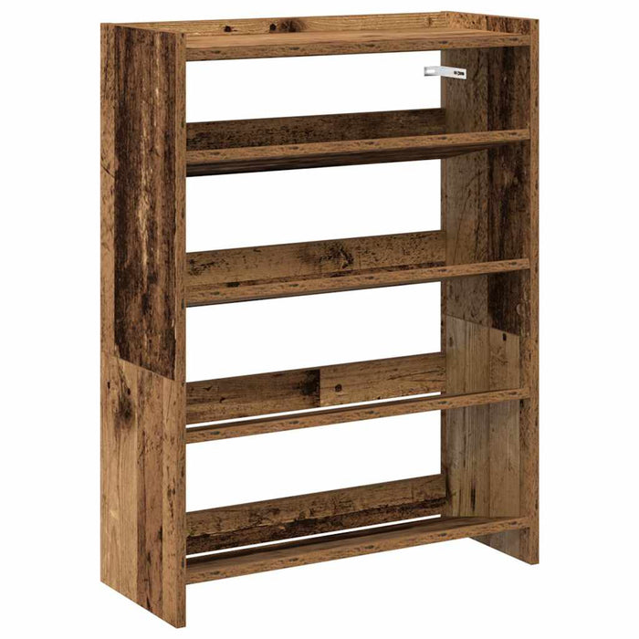 Shoe Rack Old Wood 60x25x81 cm Engineered Wood