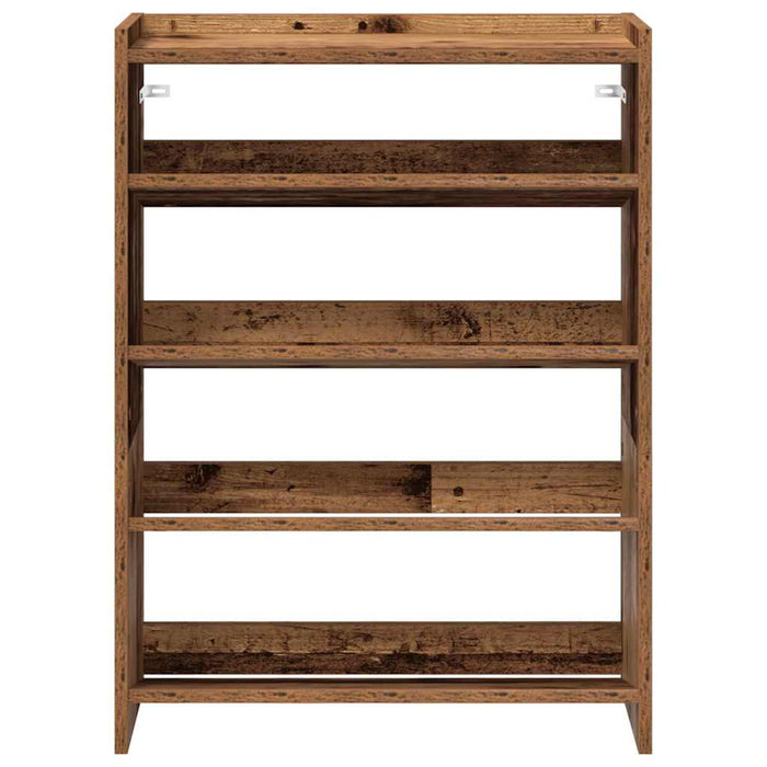 Shoe Rack Old Wood 60x25x81 cm Engineered Wood