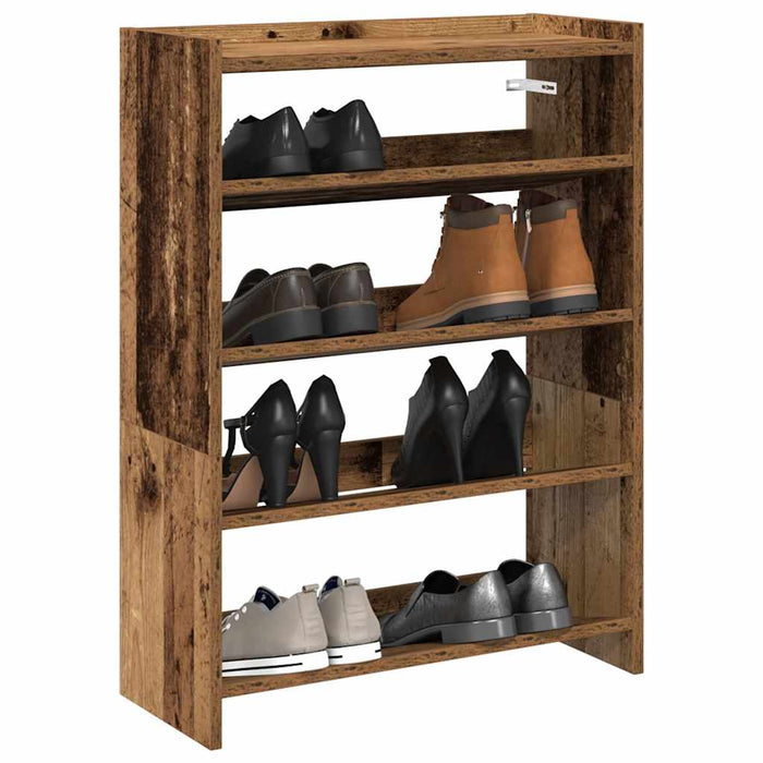 Shoe Rack Old Wood 60x25x81 cm Engineered Wood