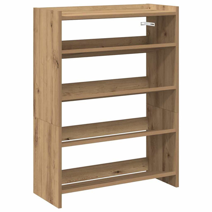 Shoe Rack Artisan Oak 60x25x81 cm Engineered Wood