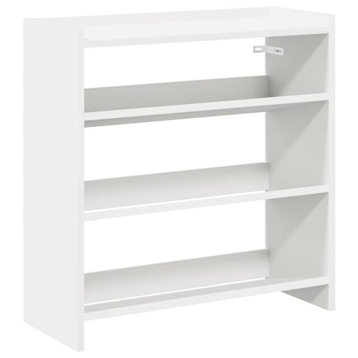 Shoe Rack White 60x25x62 cm Engineered Wood