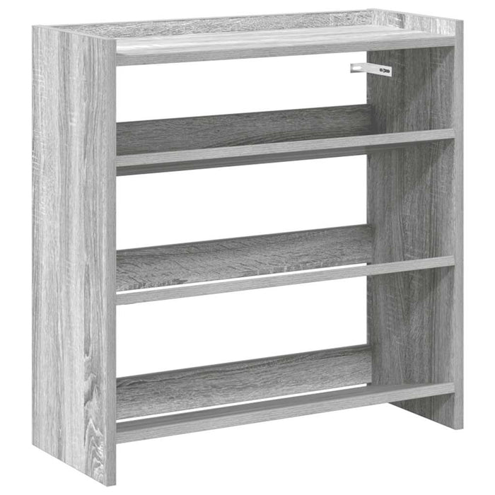 Shoe Rack Grey Sonoma 60x25x62 cm Engineered Wood