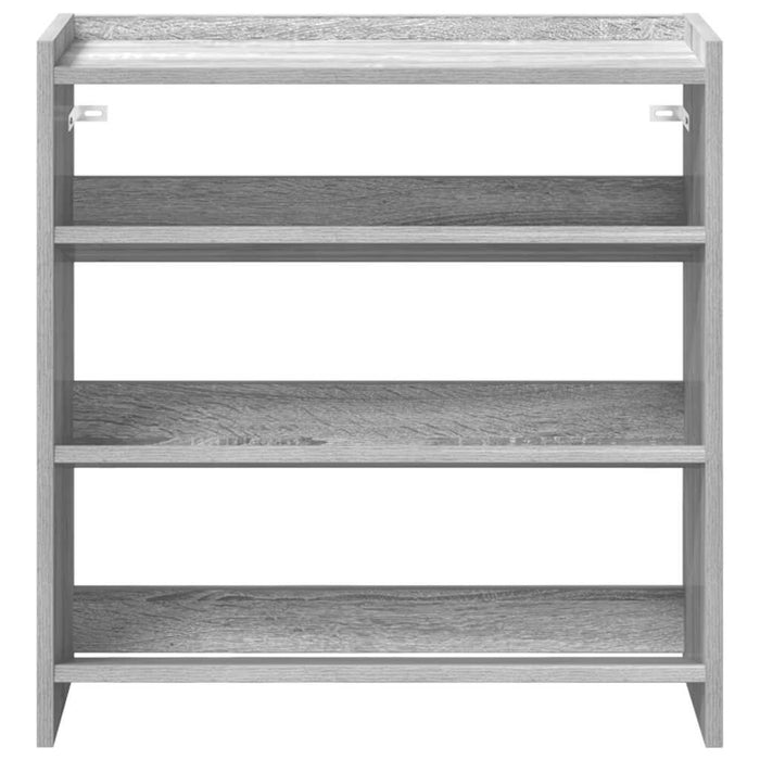 Shoe Rack Grey Sonoma 60x25x62 cm Engineered Wood