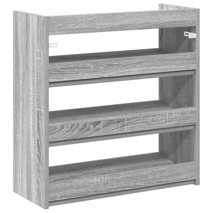 Shoe Rack Grey Sonoma 60x25x62 cm Engineered Wood