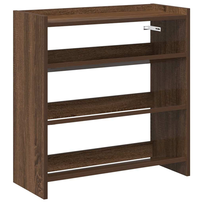 Shoe Rack Brown Oak 60x25x62 cm Engineered Wood