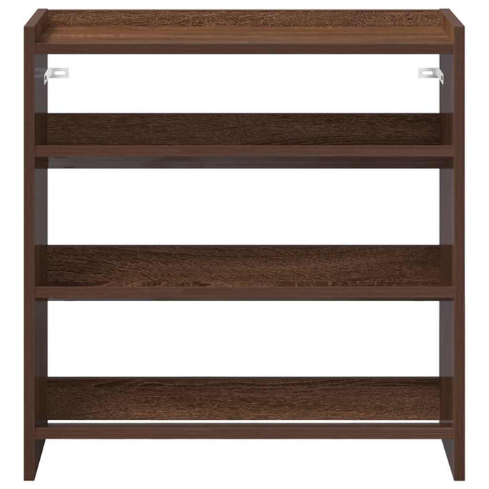 Shoe Rack Brown Oak 60x25x62 cm Engineered Wood