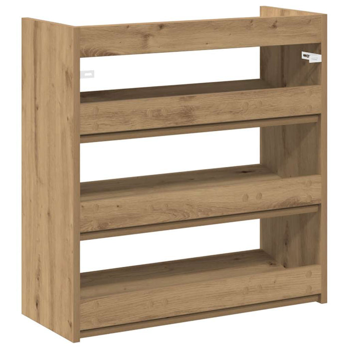 Shoe Rack Artisan Oak 60x25x62 cm Engineered Wood