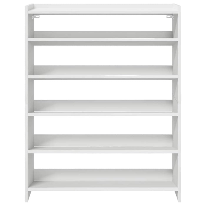 Shoe Rack White 80x25x100 cm Engineered Wood