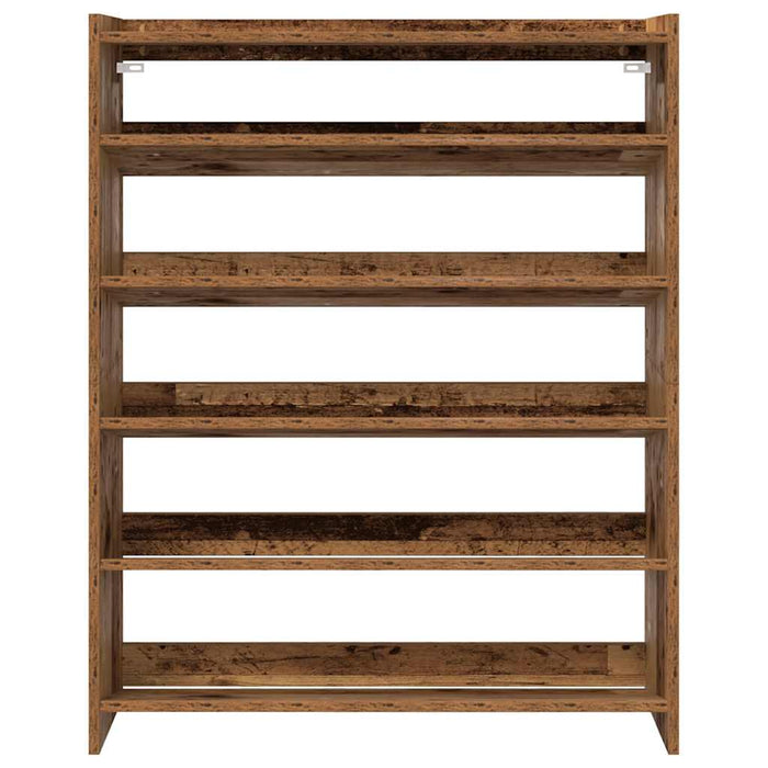 Shoe Rack Old Wood 80x25x100 cm Engineered Wood