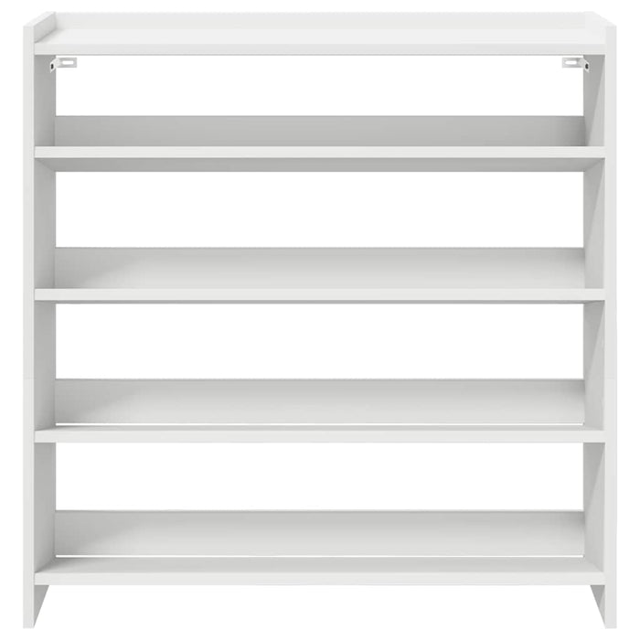 Shoe Rack White 80x25x81 cm Engineered Wood