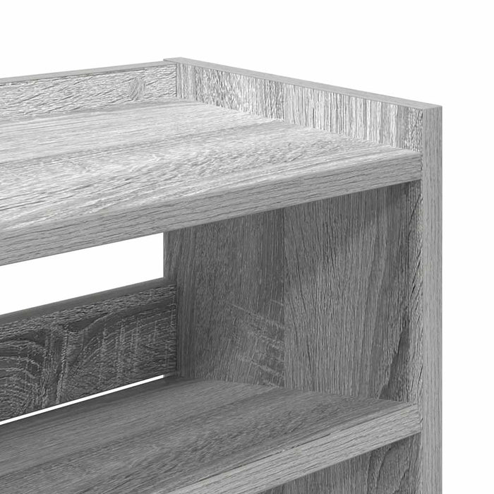 Shoe Rack Grey Sonoma 80x25x81 cm Engineered Wood