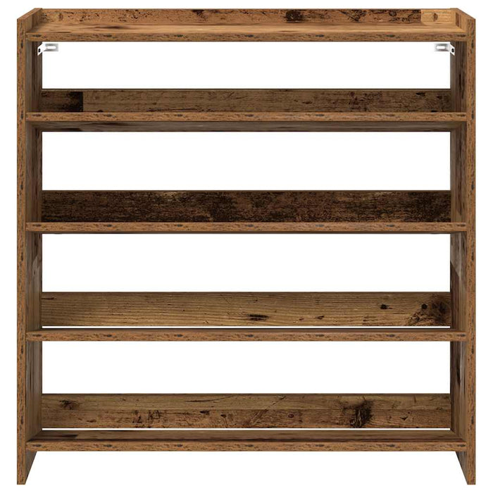 Shoe Rack Old Wood 80x25x81 cm Engineered Wood