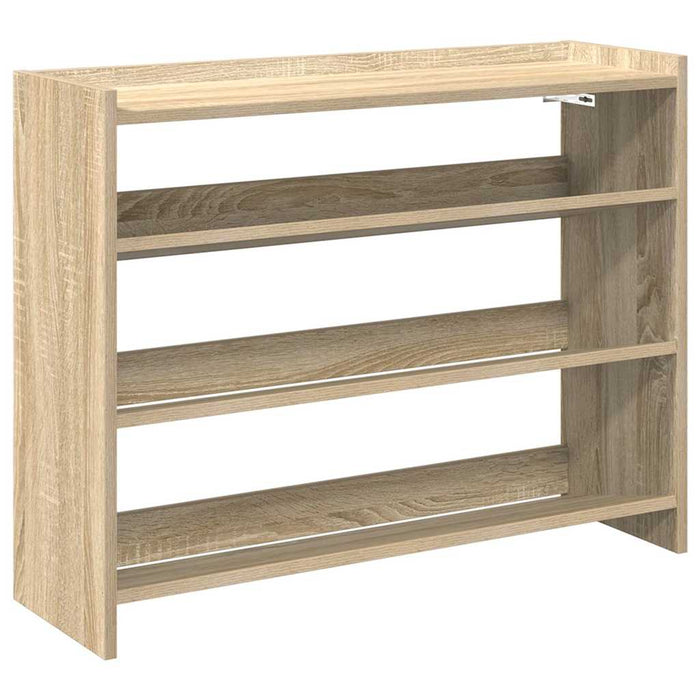 Shoe Rack Sonoma Oak 80x25x62 cm Engineered Wood