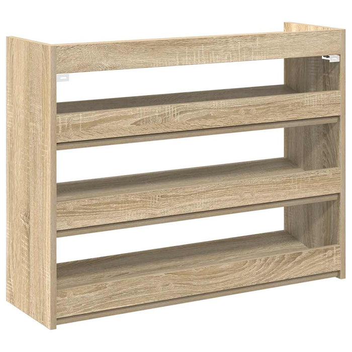 Shoe Rack Sonoma Oak 80x25x62 cm Engineered Wood