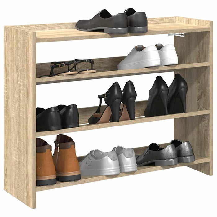 Shoe Rack Sonoma Oak 80x25x62 cm Engineered Wood