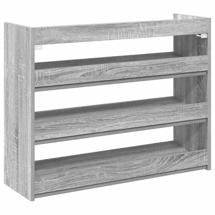 Shoe Rack Grey Sonoma 80x25x62 cm Engineered Wood