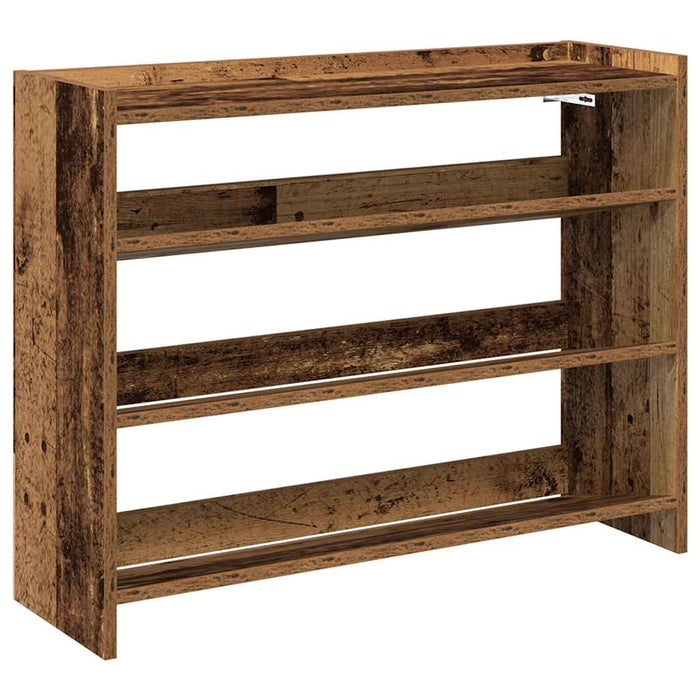 Shoe Rack Old Wood 80x25x62 cm Engineered Wood