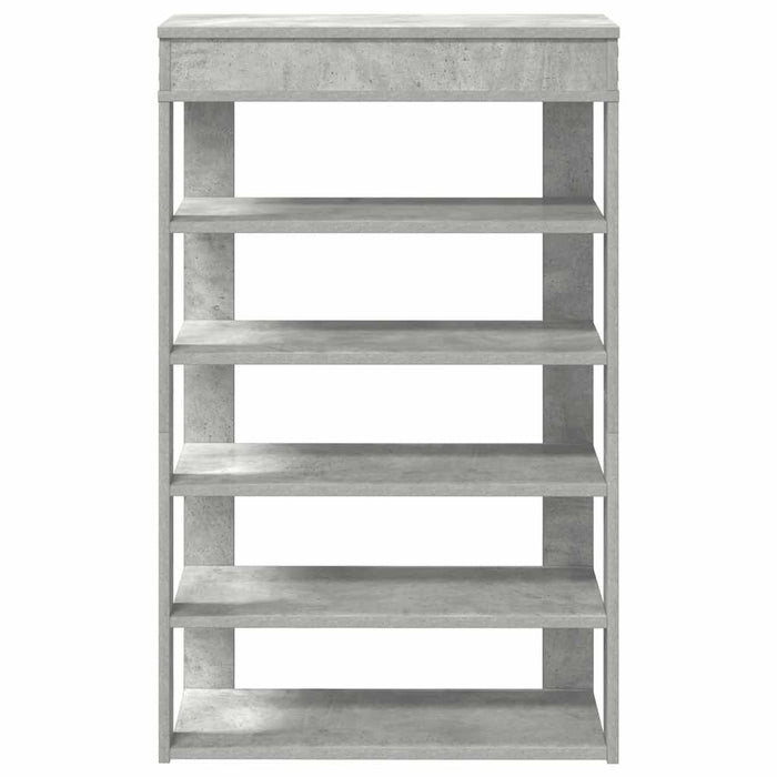 Shoe Rack Concrete Grey 60x30x98 cm Engineered Wood