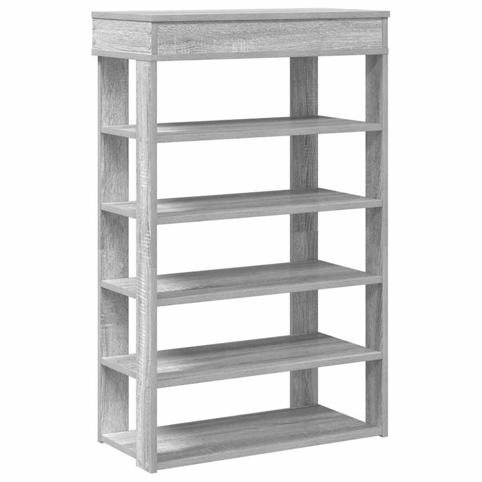 Shoe Rack Grey Sonoma 60x30x98 cm Engineered Wood