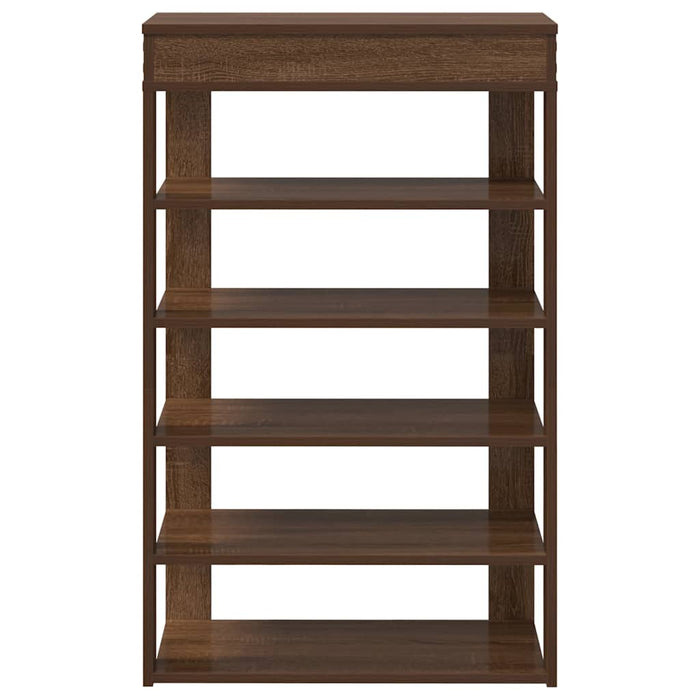 Shoe Rack Brown Oak 60x30x98 cm Engineered Wood