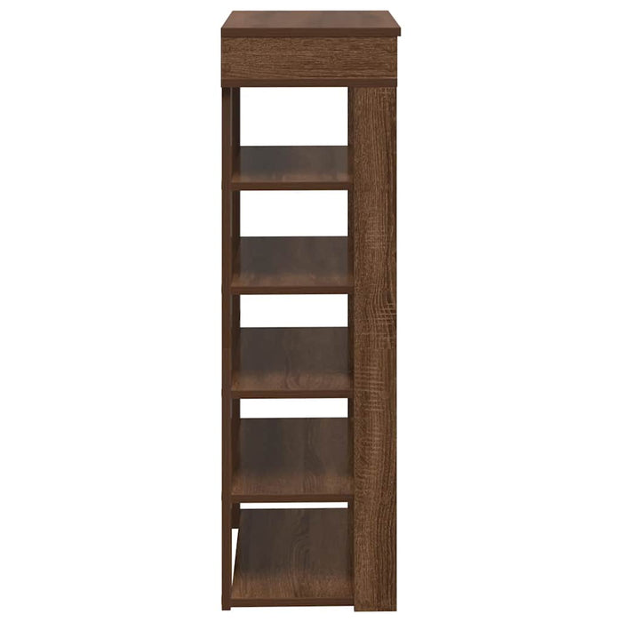 Shoe Rack Brown Oak 60x30x98 cm Engineered Wood