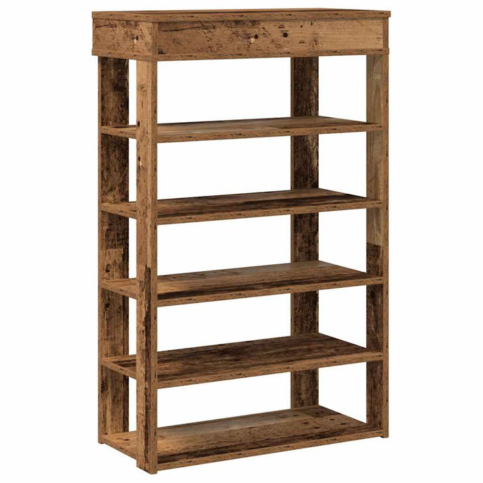 Shoe Rack Old Wood 60x30x98 cm Engineered Wood