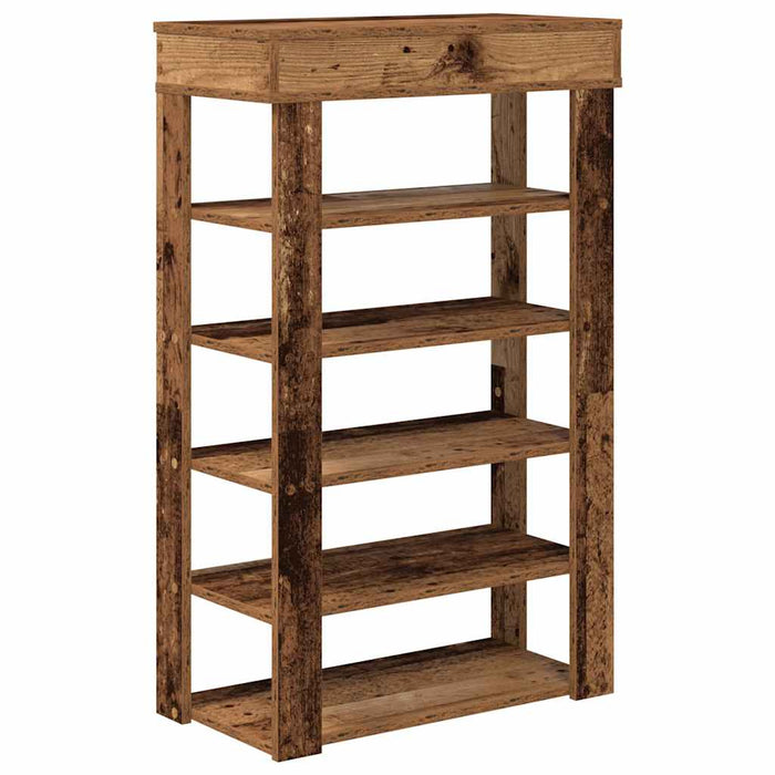 Shoe Rack Old Wood 60x30x98 cm Engineered Wood