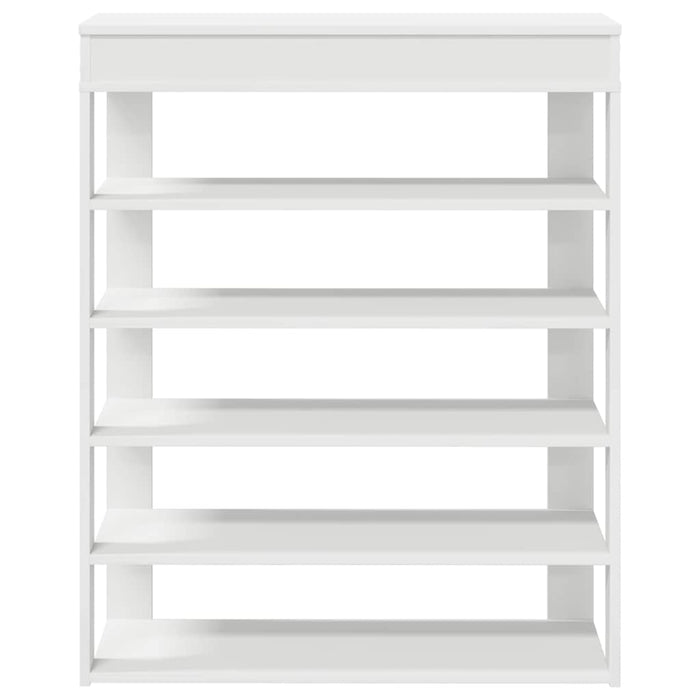 Shoe Rack White 80x30x98 cm Engineered Wood