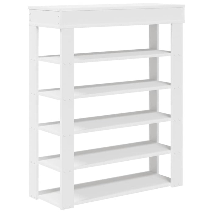 Shoe Rack White 80x30x98 cm Engineered Wood