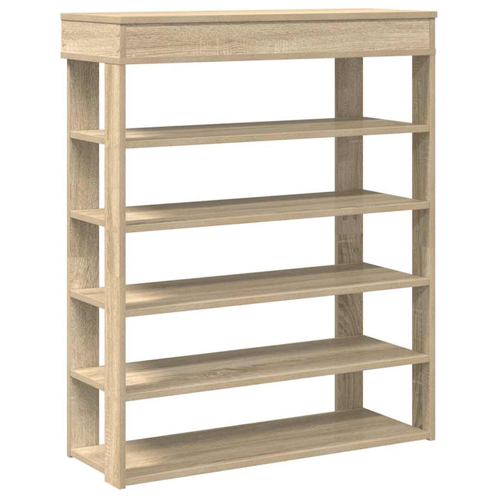 Shoe Rack Sonoma Oak 80x30x98 cm Engineered Wood