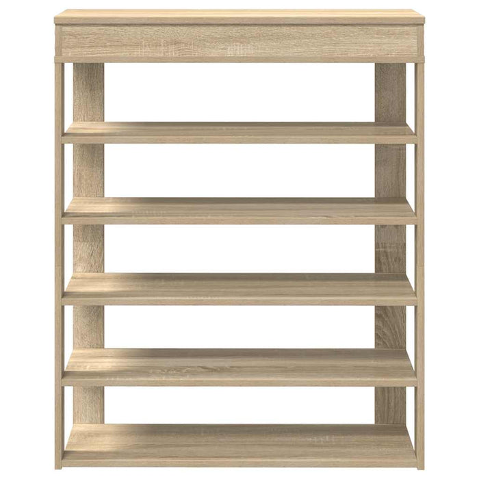 Shoe Rack Sonoma Oak 80x30x98 cm Engineered Wood