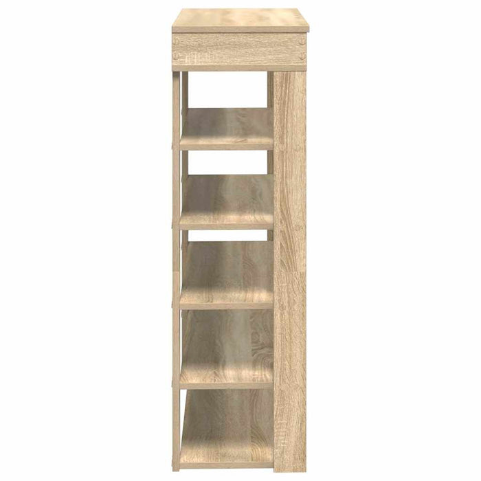 Shoe Rack Sonoma Oak 80x30x98 cm Engineered Wood