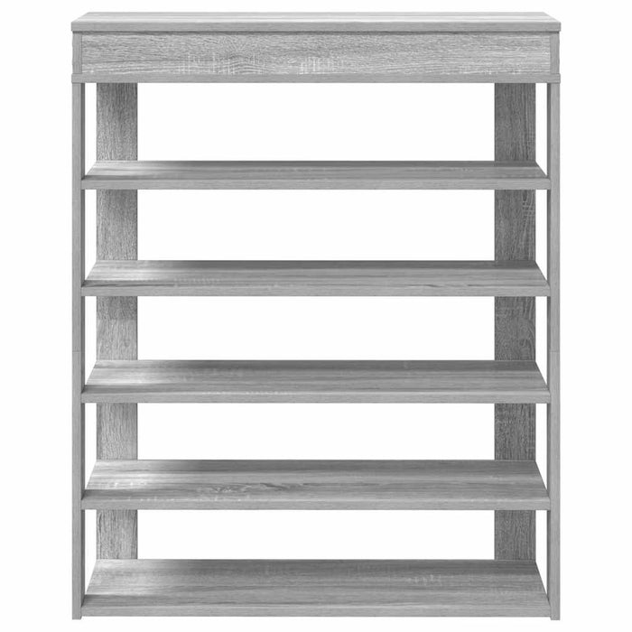 Shoe Rack Grey Sonoma 80x30x98 cm Engineered Wood