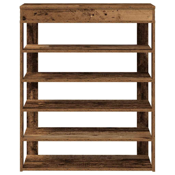 Shoe Rack Old Wood 80x30x98 cm Engineered Wood