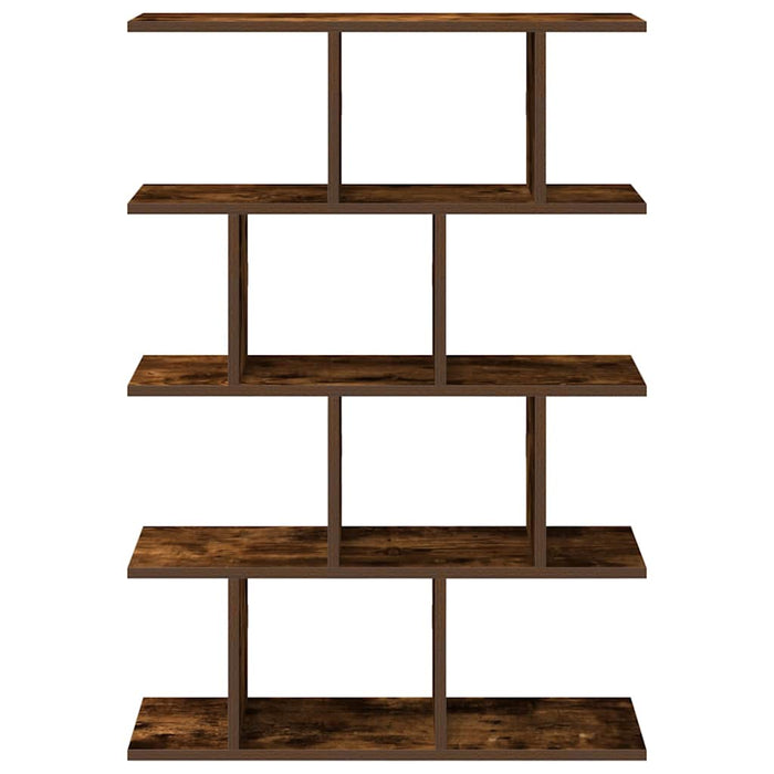 Wall Cube Shelf 12 Compartments Smoked Oak Engineered Wood