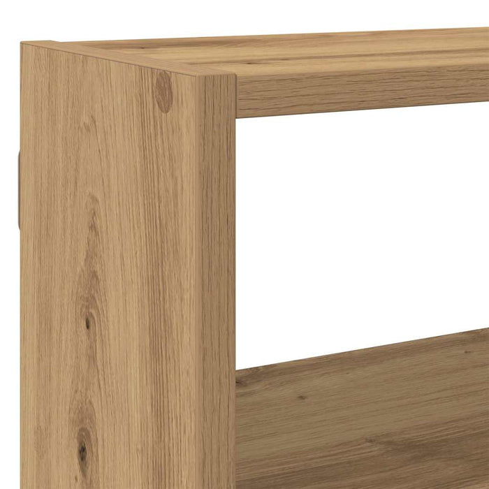 Wall Cube Shelf 7 Compartments Artisian Oak Engineered Wood