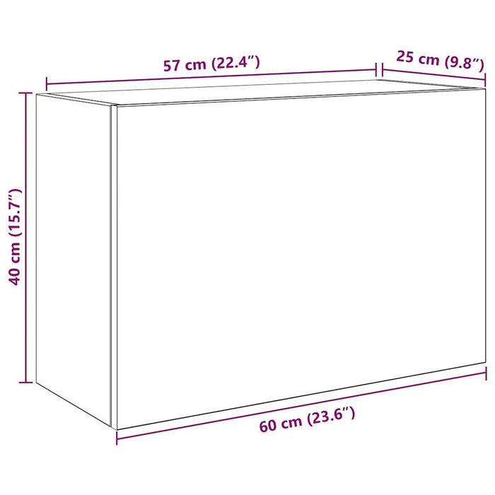 Стенен шкаф за баня бял 60x25x40 см инженерно дърво