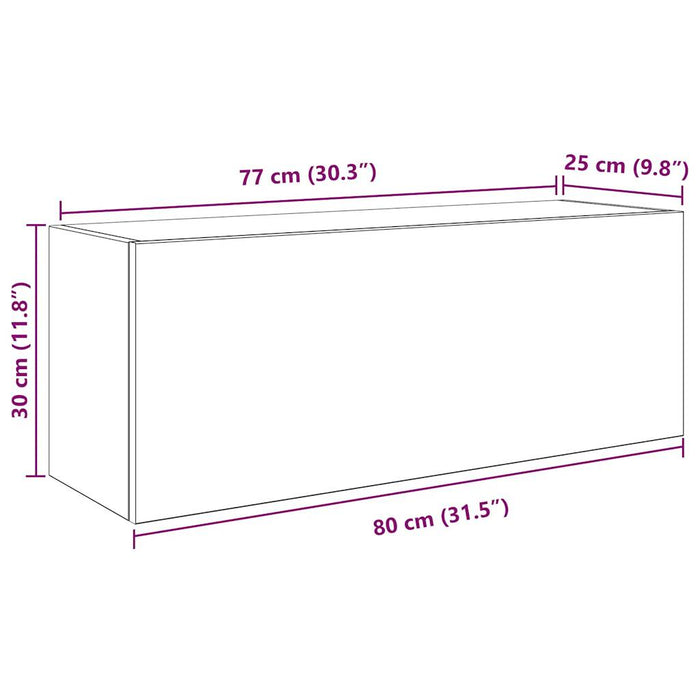 Стенен шкаф за баня черен 80x25x30 см инженерно дърво