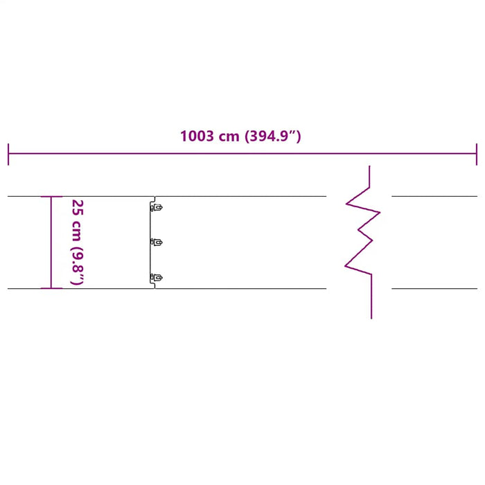 Бордюры для газона 10 шт. Черные 25x103 см Холоднокатаная сталь