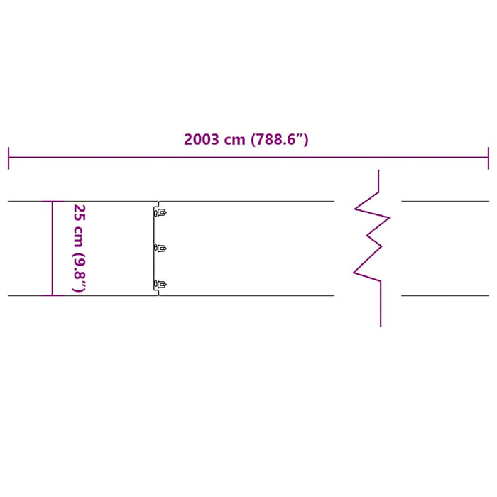 Бордюры для газона 20 шт. 25x103 см Оцинкованная сталь