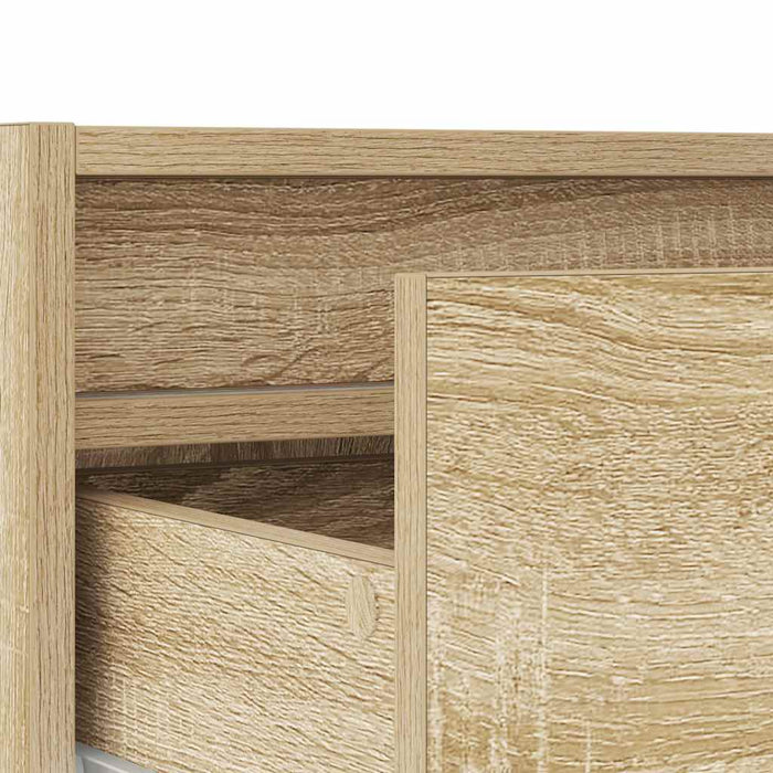 TV Cabinet with LED Lights Sonoma Oak 75x35.5x25 cm