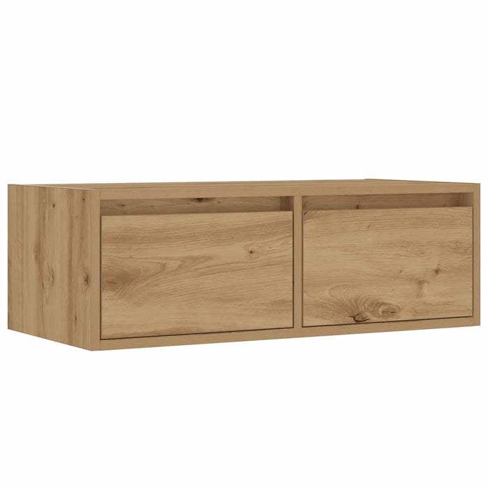 Тумба под телевизор со светодиодной подсветкой Artisan Oak 75x35.5x25 см