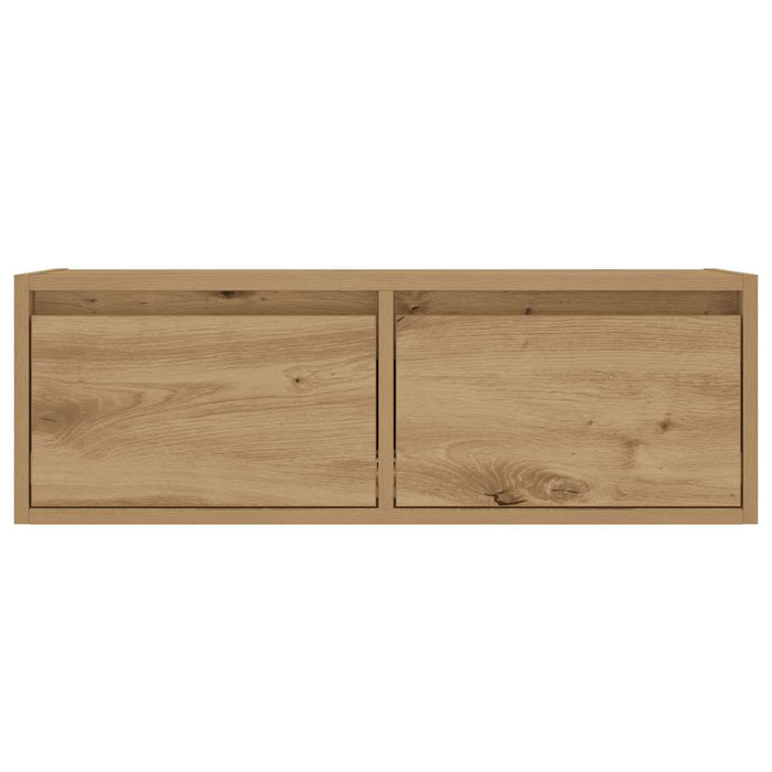 Тумба под телевизор со светодиодной подсветкой Artisan Oak 75x35.5x25 см