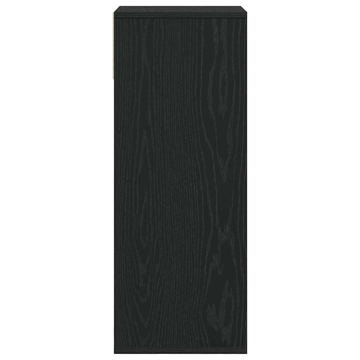 Book Cabinet Black 34x31x80 cm Engineered Wood