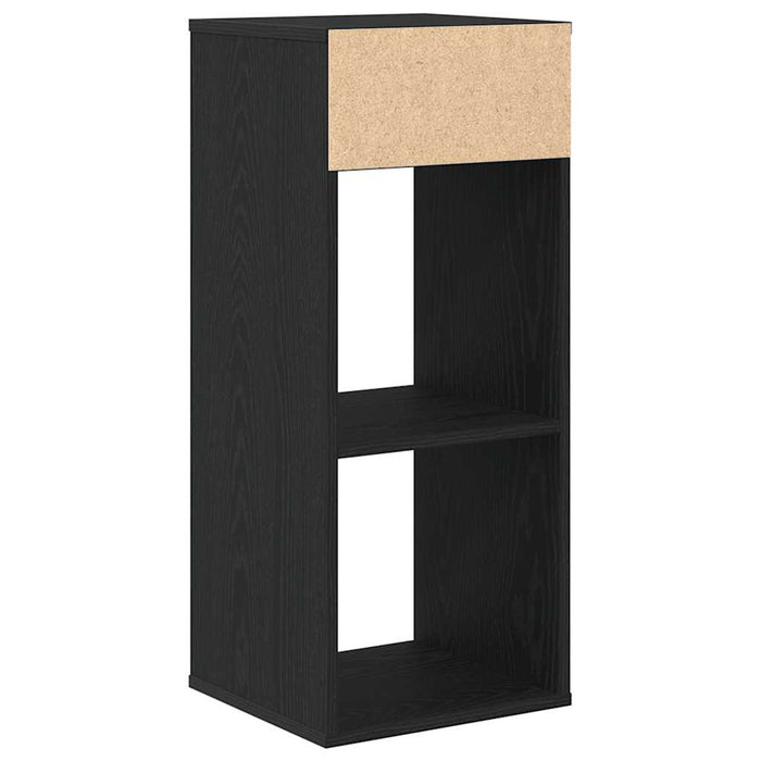 Book Cabinet Black 34x31x80 cm Engineered Wood