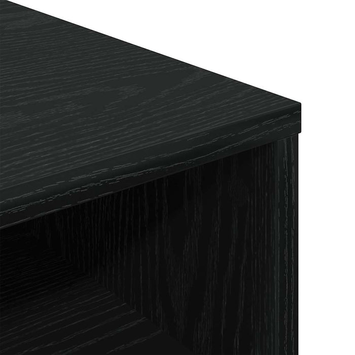 Book Cabinet Black 34x31x80 cm Engineered Wood