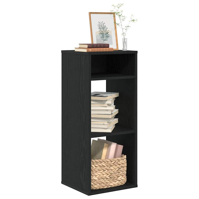 Book Cabinet Black 34x31x80 cm Engineered Wood