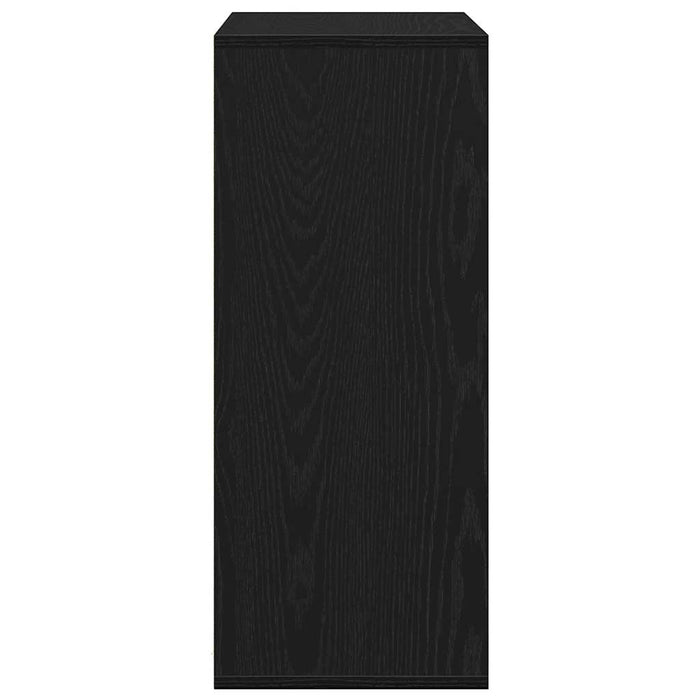 Dulap cu cărți Negru 60x30x71,5 cm Lemn prelucrat